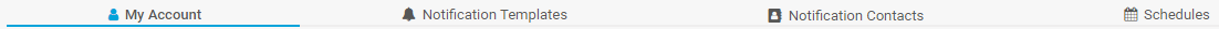 Account Settings Tabs Account Settings Tabs