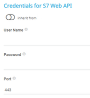 Credentials for S7 Web API Credentials for S7 Web API