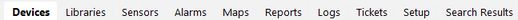 Enterprise Console Menu Tabs Bar Enterprise Console Menu Tabs Bar