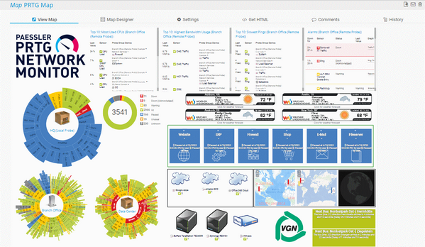 Maps PRTG Manual