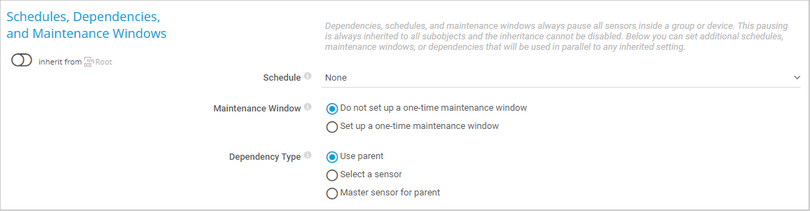 Schedules, Dependencies, and Maintenance Windows Schedules, Dependencies, and Maintenance Windows