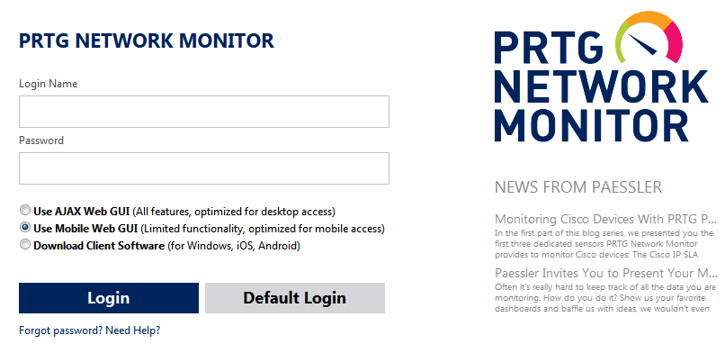 Mobile Web Gui Prtg Manual